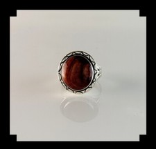 Handcrafted Sterling and Purple Spiny Oyster Ring Size 8 1/2