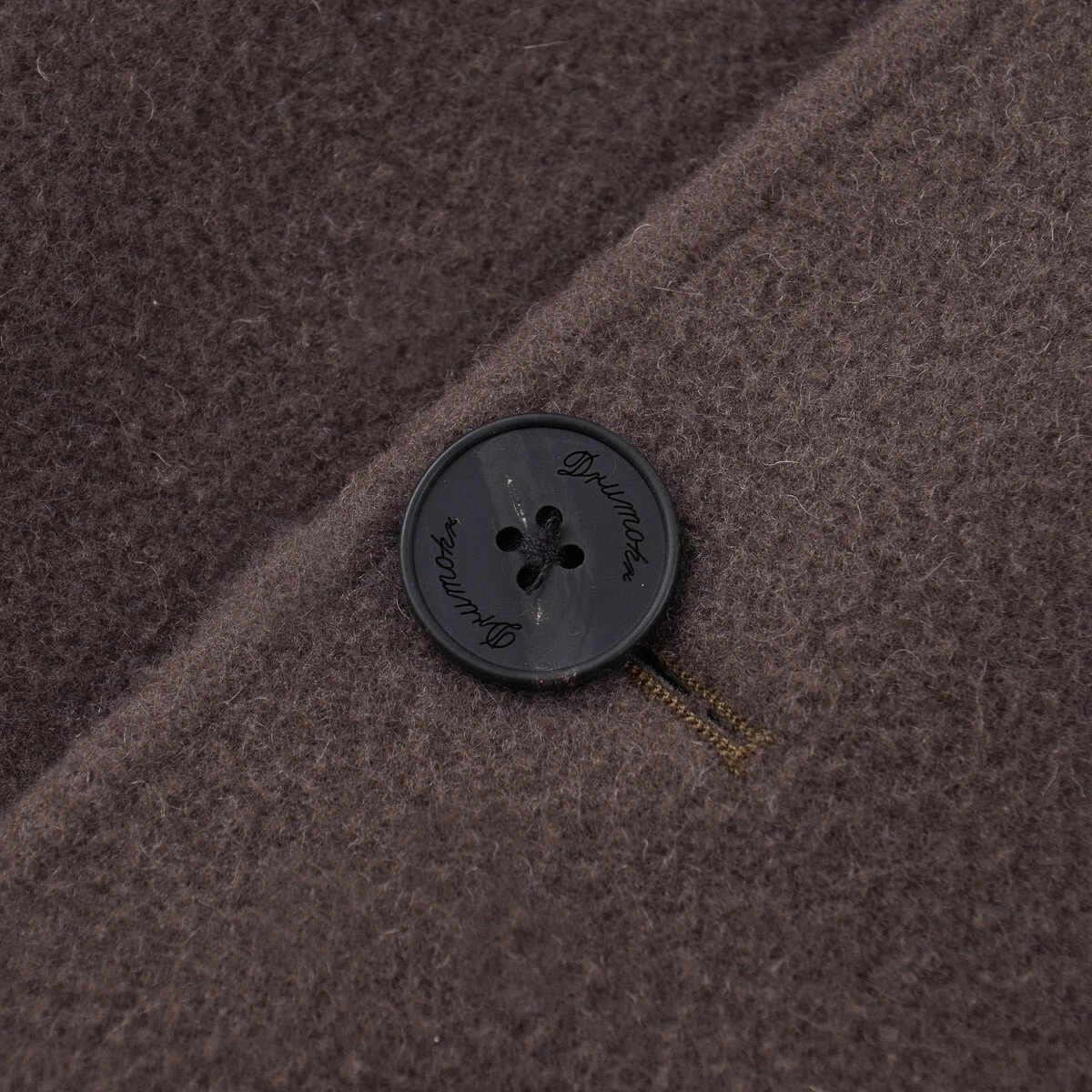 Drumohr F/W 24-25 Soft Textured Garment-Washed Wool Overcoat 40R (Eu50) Coat NWT - product detail image 3