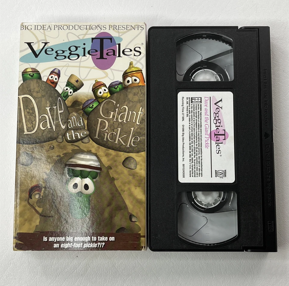 VHS VeggieTales - Dave And The Giant Pickle (VHS, 1996) Episode 5 - Religious - Image 3 of 4