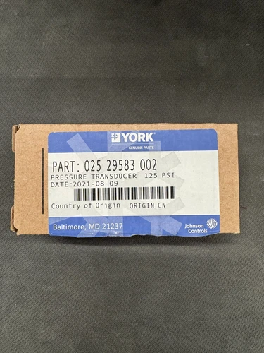 YORK Pressure Transducer  025-29583-002, New, Johnson Controls