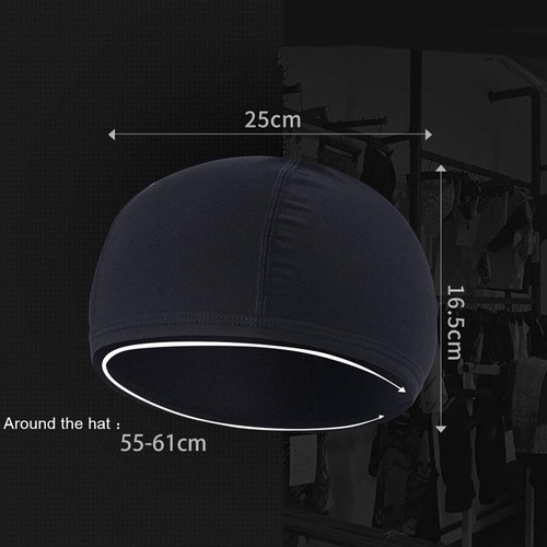 Men Women Sweat Wicking Cap Helmet Liner Skull Caps Head Wrap Do Doo Beanie Hat - Picture 33 of 34