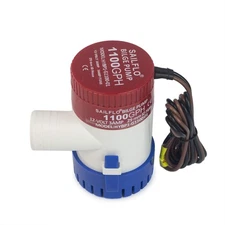 Non-Automatic Marine Electric Bilge Pump for Ponds, Pools Spas Silent Boat Ca...