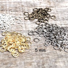 Anneaux de jonction  5 mm ouverts packs de 200 à 1200