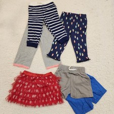 6pc Girls Toddlers 18 Months Leggings Skirt Shorts Play Everyday Casual Stretch