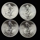 Lot of Four 1984 Engelhard 1oz Silver American Prospector Rounds
