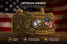 United States Embassy Jerusalem Israel Challenge Coin US Israel Diplomatic 229