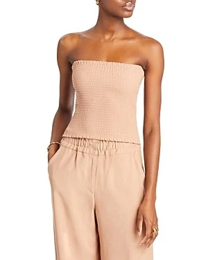 Womens Smocked Tube Strapless Top 195970105616 Large RT $78