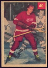 1954-55 PARKHURST DETROIT RED WINGS GLEN SKOV #40 GRADE GOOD-EXCELLENT