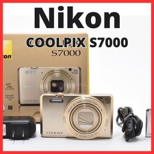 Very good condition Nikon COOLPIX S7000 Gold Compact Digital Camera Japan