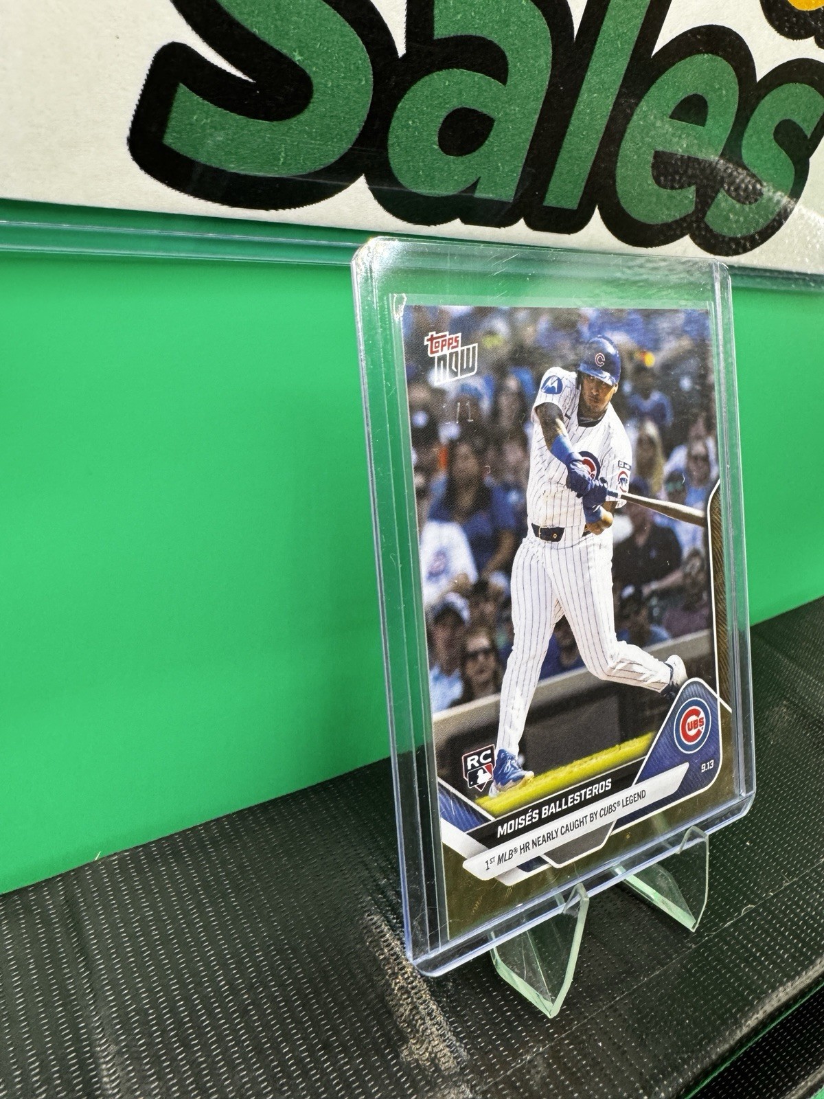 Topps Now! 2025 #703 1/1 SuperFractor - Moises Ballesteros - Chicago Cubs - RC view 4