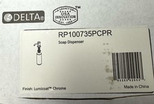 Delta RP100735PCPR Cassidy Deck Mounted Soap Dispenser with Metal Head