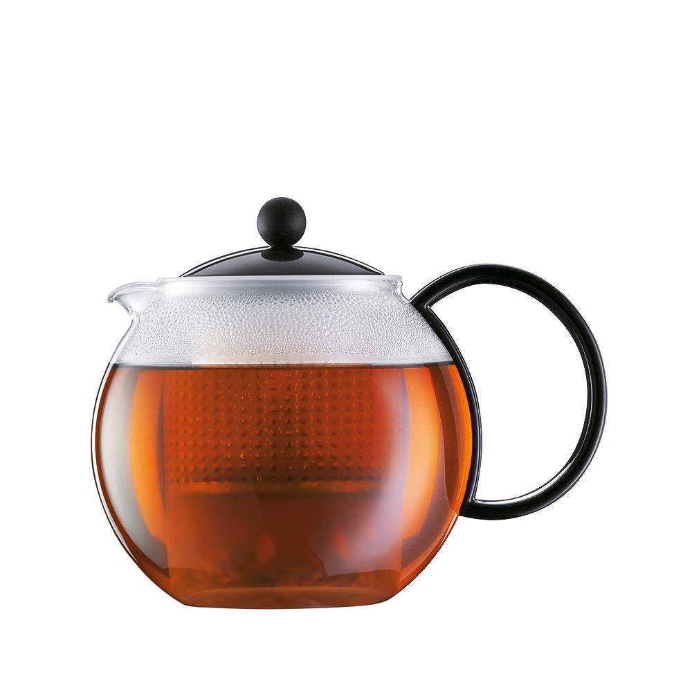 Théière Assam Bodum 1l à piston pour stopper l'infusion