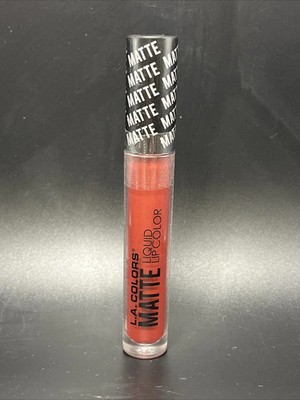 L.A. Colors Matte Liquid Lip Color Lip Gloss #406   Perception, 0.14 oz