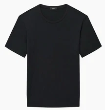 THEORY  Precise Luxe Cotton T-Shirt  For Men Size XL Black Was $75