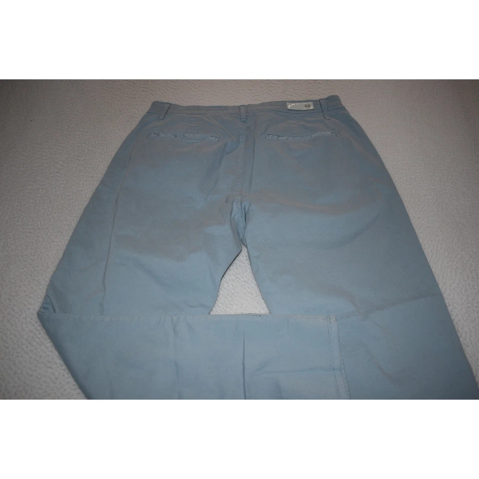 Pantalones Adriano Goldschmied Para Hombre Talla 31 x 28 Caden Mezcla Algodón Azul Frente Plano Foto 3 de 4