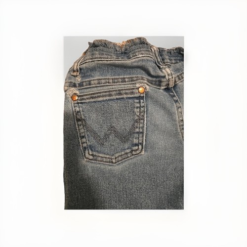 Vintage Denim Wrangler Jeans Children Distressed Size 12 Regular - Picture 5 of 7