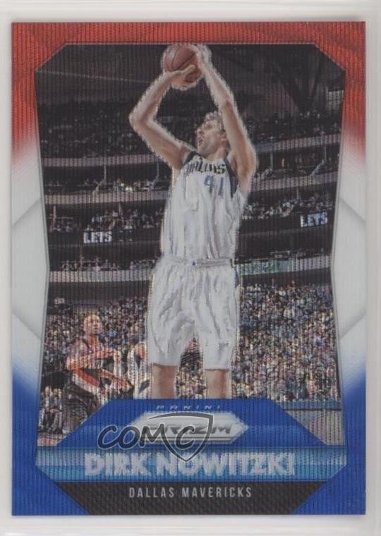2015-16 Panini Prizm Red White & Blue Prizm Dirk Nowitzki #50 HOF 0hd6