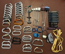 Black Diamond, Petzl, DMM, REI Rock Climbing Carabiners, Cams, Misc Lot 57 Pcs