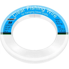 	Clear Fishing Wire755FT Monofilament Fishing LineClear String for	