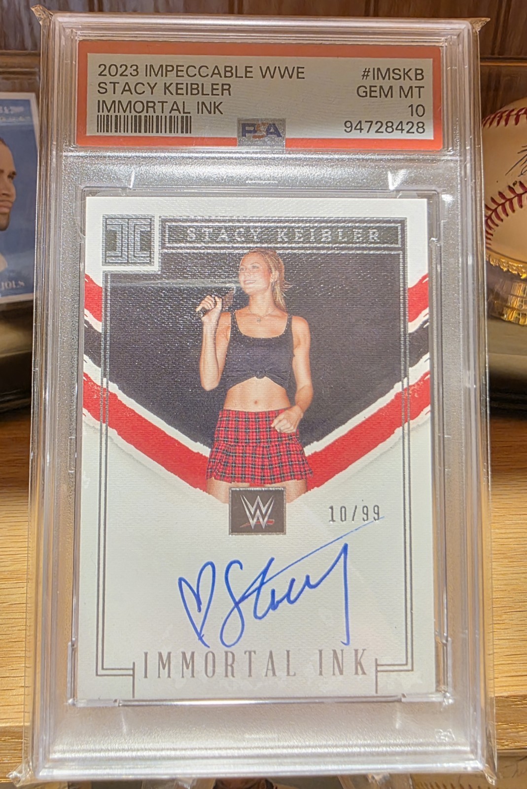 2023 Impeccable WWE Stacy Keibler Immortal Ink Auto /99 PSA 10