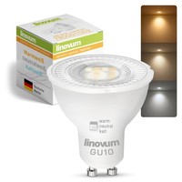 Linovum Led GU10 Strahler Lumiflex 6W Einstellbare Lichtfarbe 3CCT GlüHbirne