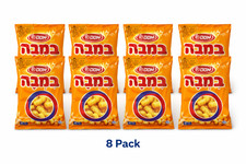 Osem Bamba Peanut Butter Snacks 8 Pack 80g Israeli Kosher Fresh Import