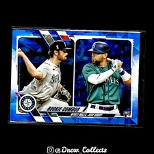 2021 Topps Chrome Update Sapphire Edition #US80 Jose Godoy / Wyatt Mills SN50