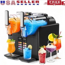 68oz*2 Slushie Machine, Large Capacity Frozen Drink Maker & Slushy Machine with 