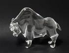 Signed Licio Zanetti Murano Art Glass Bull Sculpture Mid Century Italian Vintage