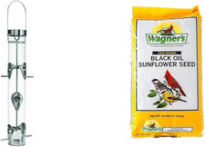 Classic Sunflower or Mixed Seed Bird Feeder, Ring Pull Advantage, 6 Feeding Stat