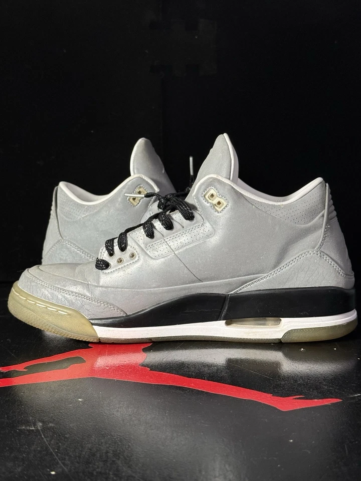 Air Jordan 3 5Lab3 Reflective Silver Size 10 - Image 4 of 4