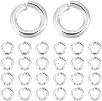 1 Box 300 StüCk 4 Mm Offene Biegeringe Aus Edelstahl Silberne O Ring Verbindungs