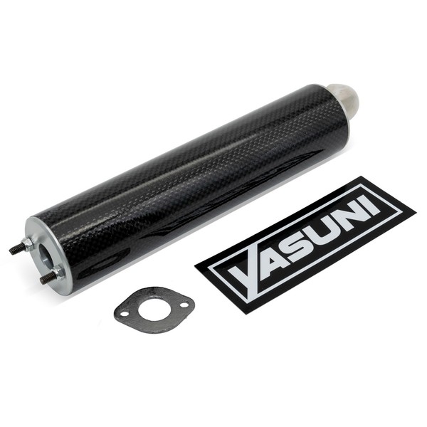 EndschalldäMpfer Yasuni Scooter Carbon Optik FüR Yasuni Z Yamaha Aerox Cat-image