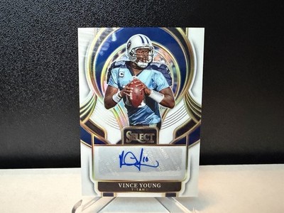 2025 Panini Select Signatures Vince Young Autograph White Prizm 11/50 #SIP-VYG