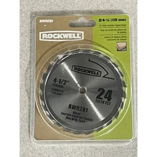 Rockwell RW9281 4 1/2-Inch 24T Carbide Tipped Compact Circular Saw Blade