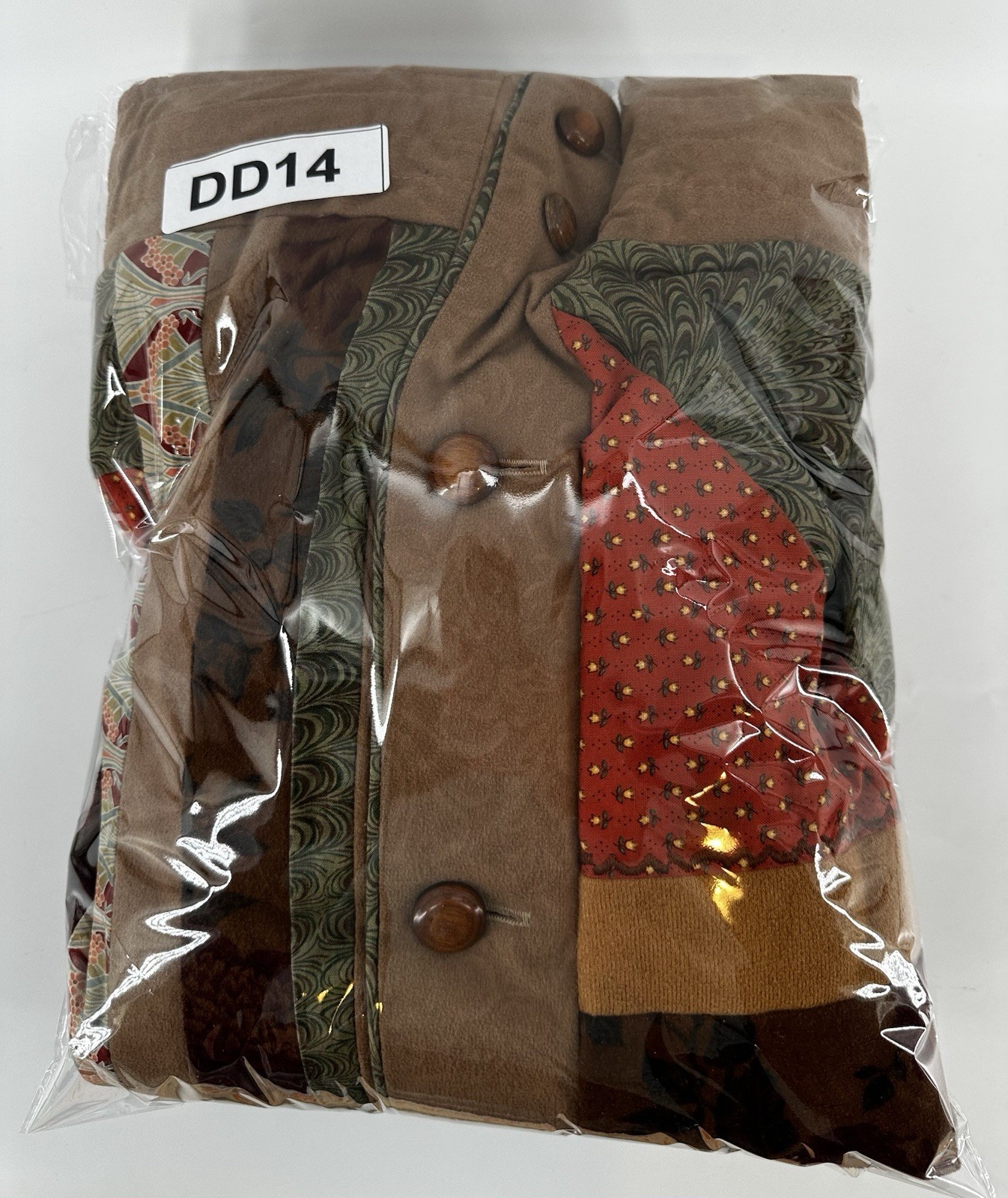 Vtg 70s Quilt Jacket Patchwork Jacket M Artsy Boh… - image 20