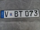 2012 Victoria rear Euro-style graphic optional license plate stars crest
