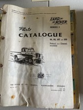 Landrover Series 1 Parts Catalogue 1956