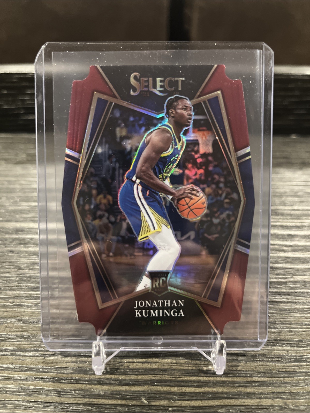 2021-22 Select Prizms Maroon Die Cut 123 Jonathan Kuminga Rookie /175 Premier