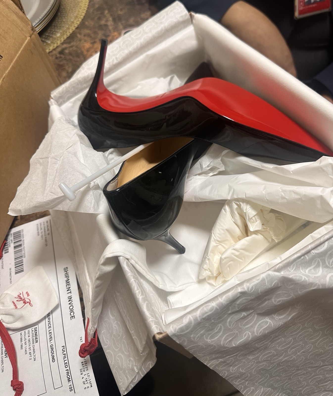 100 Auth Women Louboutin Red Bottom Patent Pumps/heels Size 41 USW 9.5