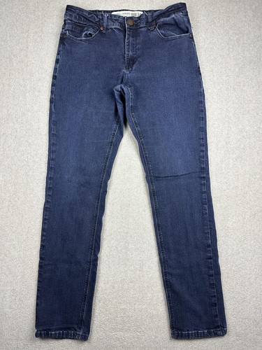 Barbell Apparel Jeans Mens 34(32x33) Dark Wash Blue Taper Athletic Stretch Denim
