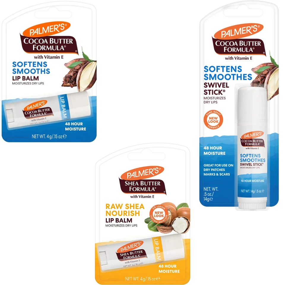 PALMER’S Palmer's Cocoa Butter & Shea Butter Lip Balm & Swivel Stick Moisturizes Dry Lips