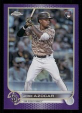 2022 Topps Chrome Update Purple Refractors #USC46 Jose Azocar