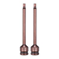 "2 StüCk 1/2\" Antrieb Schlag-Hex-Bit-Steckdose 7Mm S2-Stahl 6\" LäNge FüR [Brand]"