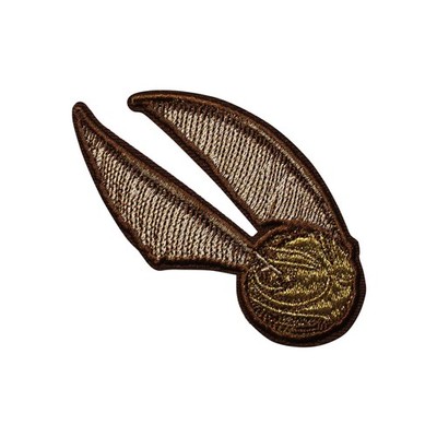 Harry Potter Golden Snitch Quidditch Ball Embroidered Iron On Patch -  04-B