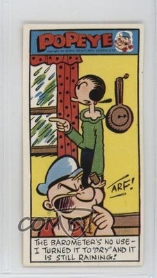 1963 Primrose Popeye Series 3 Food Issue Popeye The barometer's no use  #42 02lw
