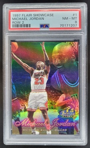1997-98 Fleer Flair Showcase Michael Jordan Legacy Collection Row 2 PSA 8 MS