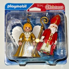 Playmobil Angel and St Nicholas Christmas 5592, not currently available, New!