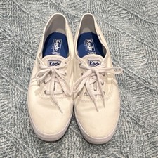 Keds Champion Original Women's White Canvas Lace Up Low Top Sneakers