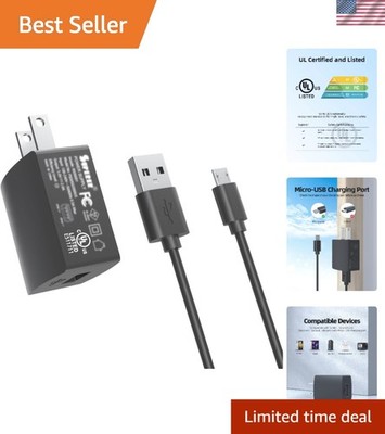 Micro USB Charger for Ultimate Ears MegaBlast and Wonder Boom - 2A Fast Charging